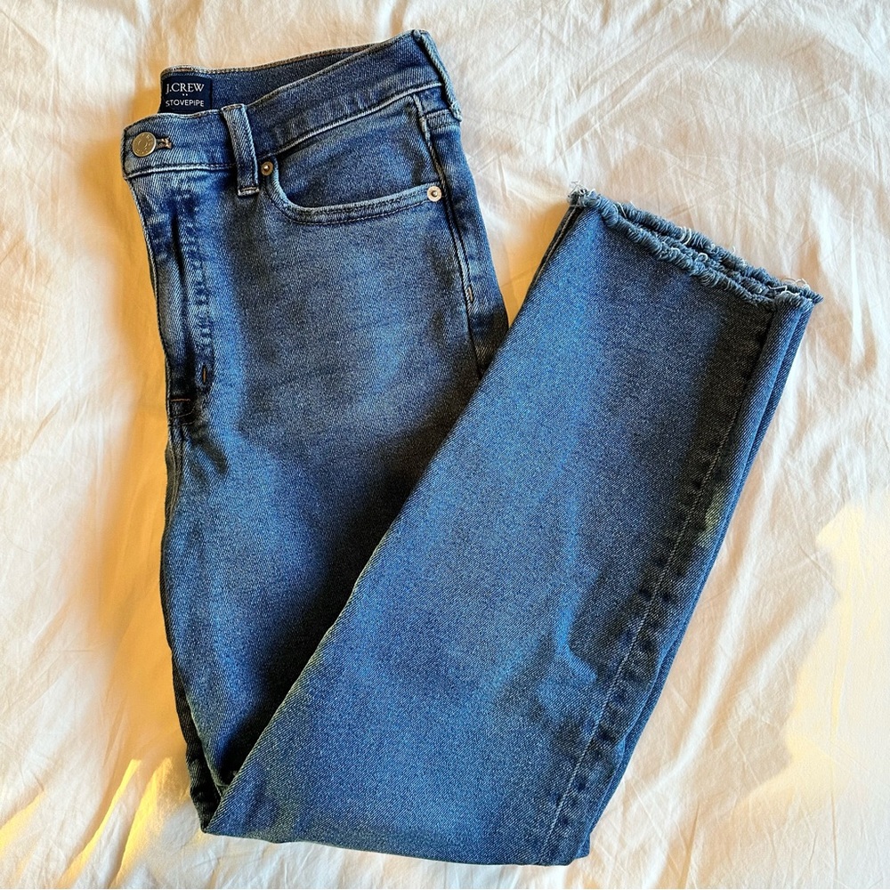 Stovepipe Jean with Cut Hem in Signature Stretch+